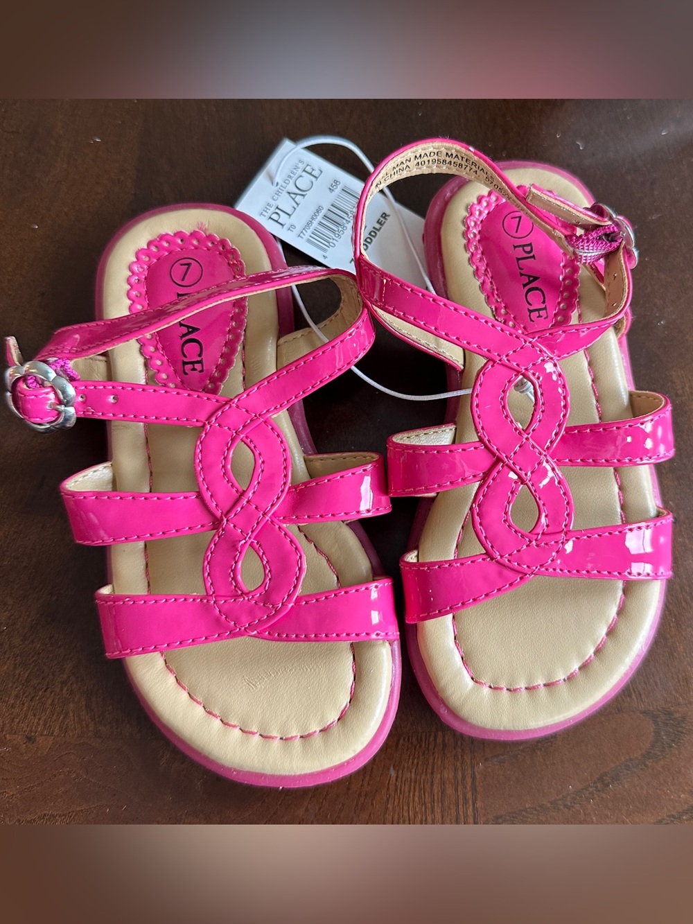 NWT The Children’s Place Pink Sandals, Toddler/Little Girls‎ 7